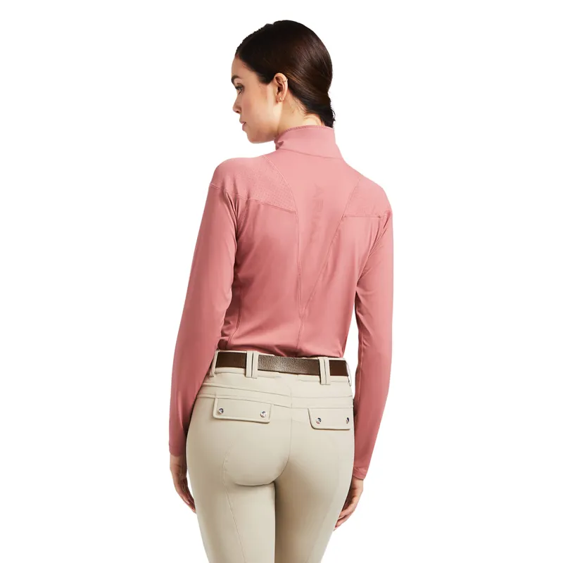 Ariat Women's Auburn 1/4 Zip Baselayer - Antique Rubia-1